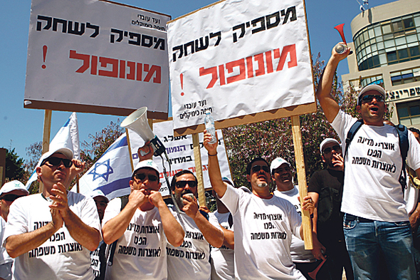 הפגנה של עובדי חיפה כימיקלים