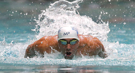 Micheal Phelps at the 2016 Olympics in Rio. Photo: AFP
