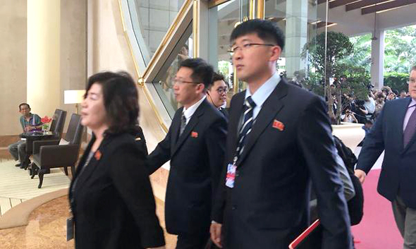 חברים במשלחת הצפון קוריאנית, צילום: אורלי אזולאי