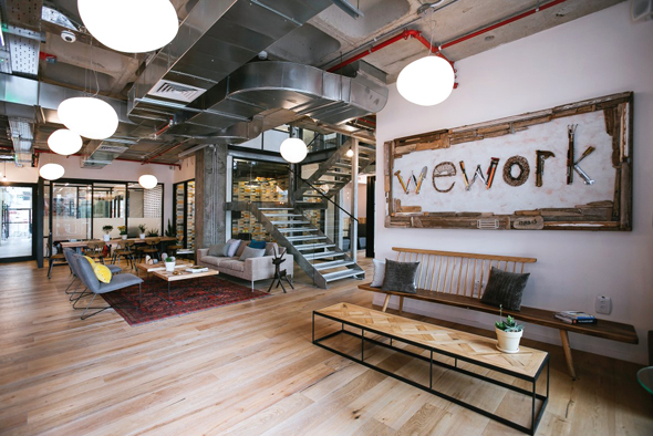 WeWork co-working space. Photo: WeWork