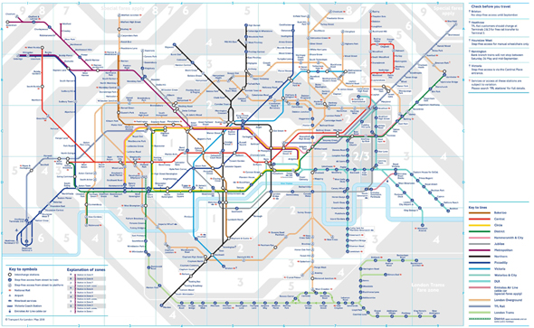 מפת ה-Tube של לונדון 