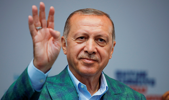 נשיא טורקיה רג'פ טאיפ ארדואן בחירות 2018, צילום: רויטרס