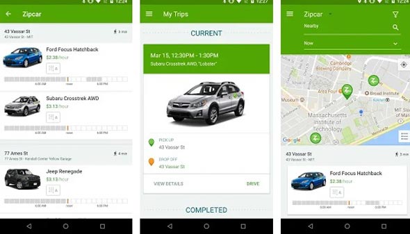 Zipcar, צילום: חנות האפליקציות של גוגל