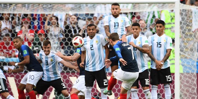 מונדיאל: צרפת הדיחה את ארגנטינה אחרי 3:4 מטורף