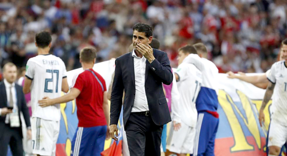 פרננדו היירו מאמן נבחרת ספרד, אחרי הדחה ממונדיאל 2018, צילום: רויטרס