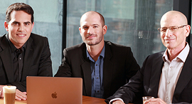 Planck Re co-founders Elad Tsur (left), Amir Cohen and David Schapiro. Photo: PR