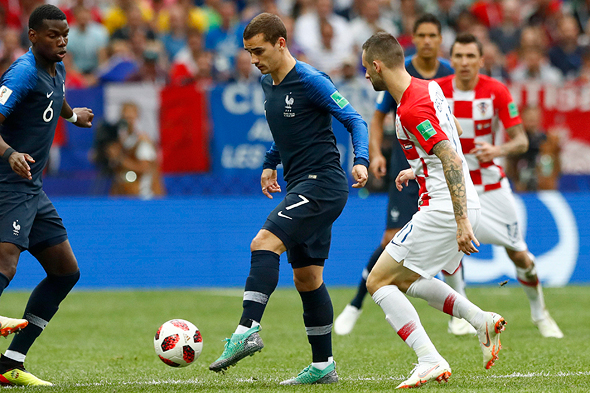 נבחרת קרואטיה נגד צרפת בגמר גביע העולם האחרון, צילום: איי פי