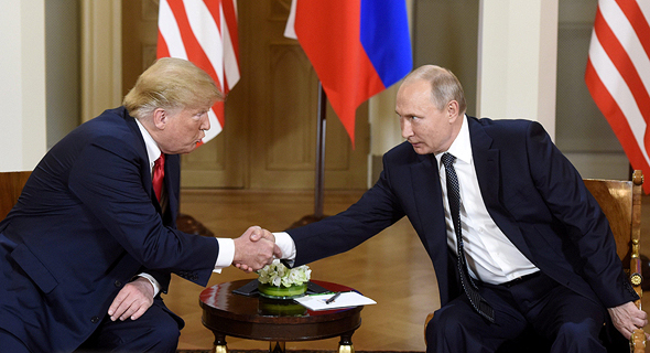 ולדימיר פוטין ודונלד טראמפ, פסגת הלסינקי יולי 2018, צילום: רויטרס