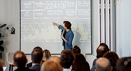 Eran Zinman lecturing. Photo: Monday.com