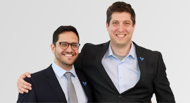 Viz.ai co-founders David Golan (right) and Chris Mansi. Photo: Nicole Allen
