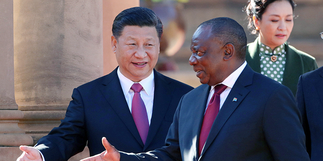  נשיא דרום אפריקה סיריל רמפוזה ונשיא סין שי ג