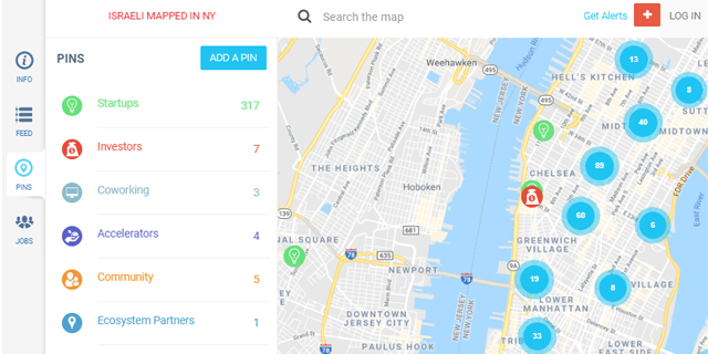 Mapped Israeli Startups in New York: 2020 Edition