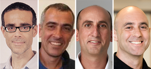 Bruno Fernandez-Ruiz (left), Raviv Melamed, Yoav Levi, Ben Volkow. Bruno Fernandez-Ruiz (left), Raviv Melamed, Yoav Levi, Ben Volkow.