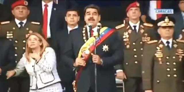 ניסיון התנקשות בנשיא ונצואלה בשידור חי: הנאום נקטע, חיילים ברחו