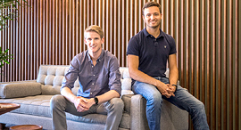 Kodiak Robotics co-founders Burnette (left) and Eshel. Photo: Business Wire