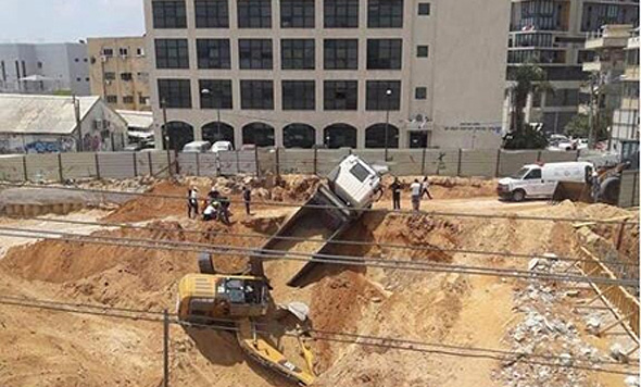 תאונת עבודה בבאתר בנייה בשכונת פלורנטין בת"א