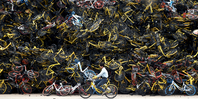 מה קורה כאשר יש יותר מדי אופניים? סין כמשל 