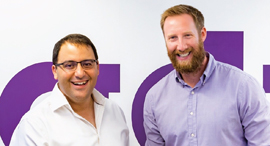 Graduway's CEO Daniel Cohen (right) and VineUp's General Manager Luke Deering. Photo: PR