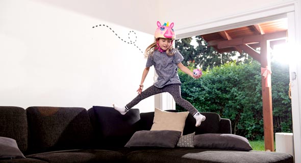 A child playing with a Storyball toy. Photo: Storyball PR