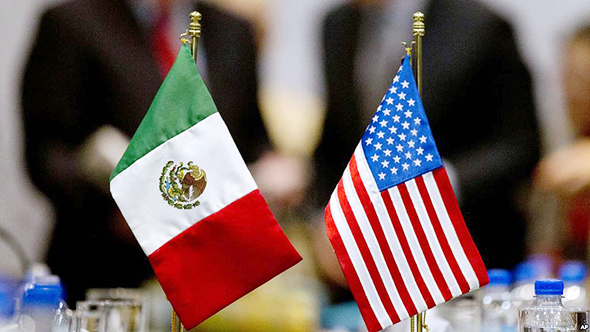 דגלי מקסיקו וארה"ב, צילום: רויטרס