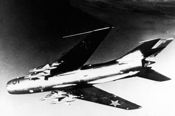 מיג 19 באוויר, צילום: wikipedia
