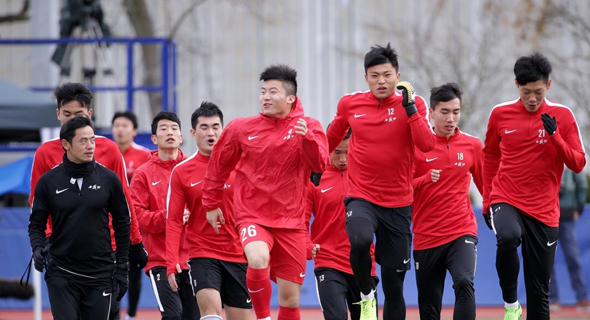 שחקני נבחרת סין בכדורגל, צילום: איי אף פי