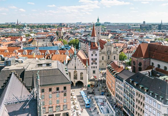 מינכן. מקום שמיני במדד צמיחת הנדל"ן העולמי, צילום: designerpoint/Pixabay  