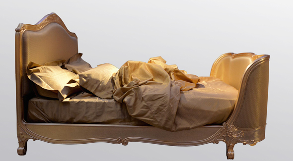 סדינים מזהב 24 קראט. מתאימים למיטת קינג סייז, צילום: Sotheby