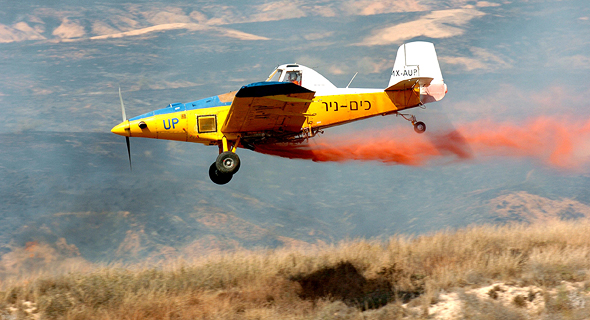 מטוס כיבוי אש של כים ניר, צילום: מאיר אזולאי