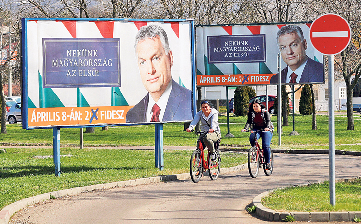 שלט בחירות של ויקטור אורבן, ראש ממשלת הונגריה