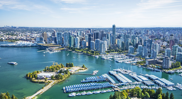 Vancouver's skyline viewed from Stanley Park. Photo: Shutterstock
