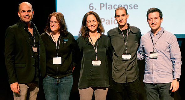 Tsafrir Attar (left), Baat Enosh, Yael Visbord Suchary, Avenews-GT co-founder Ismail Kharoub, Roi Ben Daniel. Photo: Amit Sha'al