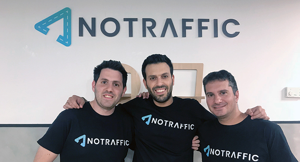 NoTraffic Founders Or Sela, Tal Kreisler, Uriel Katz. Photo: NoTraffic