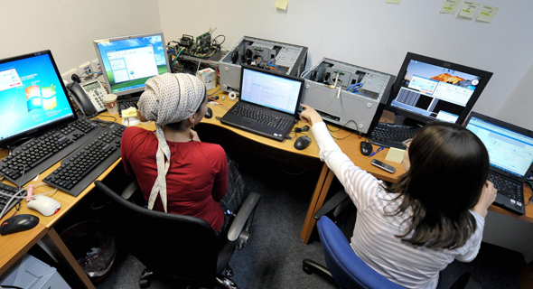 Jewish Orthodox women in tech. Photo: Guy Asayag