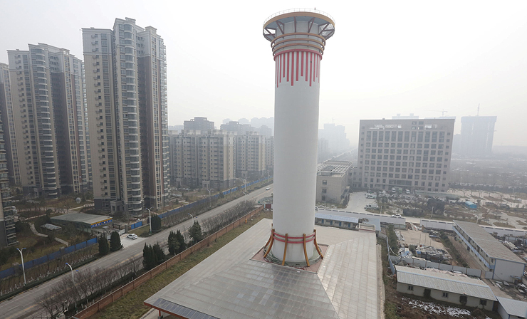 מגדל טיהור: מגדל בגובה 100 מ' בעיר שיאן, ששואב 10 מיליון מ"ק של אוויר מזוהם ביום ופולט אותו בחזרה מנוקה