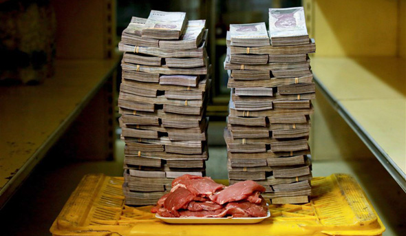 ונצואלה אינפלציה קילו בשר 9.5 מיליון בוליבר 1.45 דולר, צילום: רויטרס