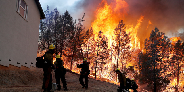 שריפה ב-2018 בקליפורניה, צילום: STEPHEN LAM