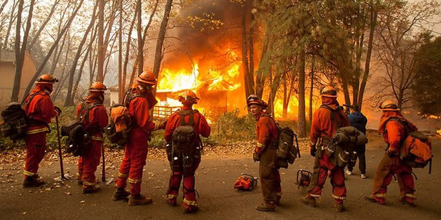 שריפות הענק בקליפורניה: מניין ההרוגים עלה ל-25