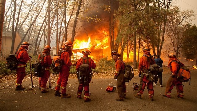 שריפות הענק בקליפורניה, צילום: EPA