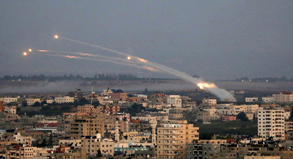 ירי רקטות מרצועת עזה אל שטח ישראל