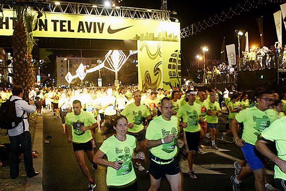 מירוץ הלילה מירוץ לילה נייקי תל אביב 2011, צילום: אוראל כהן