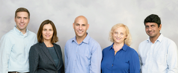  Dr. Kurt Rohloff (left), Prof. Shafi Goldwasser, Dr. Alon Kaufman, Rina Shainski,  Prof. Vinod Vaikuntanathan. Photo: Courtesy