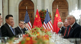 U.S President Donald Trump and Chinese President Xi Jinping at the G20 summit. Photo: AP    