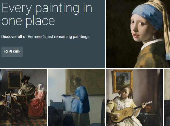 גוגל אמנות יוהנס ורמר מוזיאון תערוכה, צילום:google Arts and culture