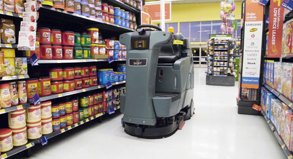 רובוט הניקיון של וולמארט, צילום: courtesy of Walmart