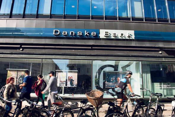 סניף דנסקה בנק בקופנהגן. "אנשים באזור הנורדי לא ידעו כלום על הלבנת ההון"