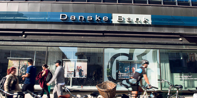 סניף דנסקה בנק בקופנהגן. "אנשים באזור הנורדי לא ידעו כלום על הלבנת ההון", צילום: בלומברג