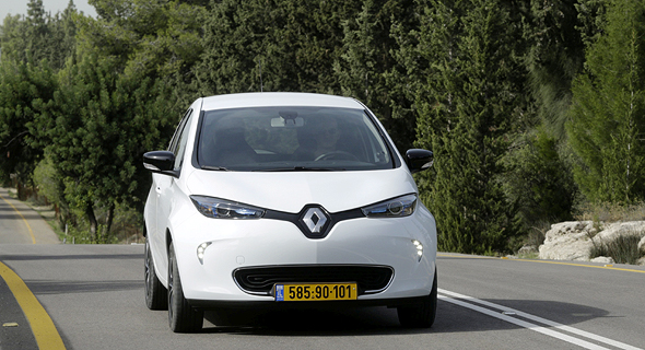 A Renault Zoe electric car. Photo: Amit Sha'al