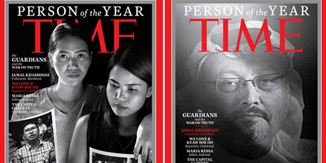 מגזין טיים חשף את אנשי השנה שלו: קבוצת עיתונאים &quot;שומרי סף הנלחמים על האמת&quot;