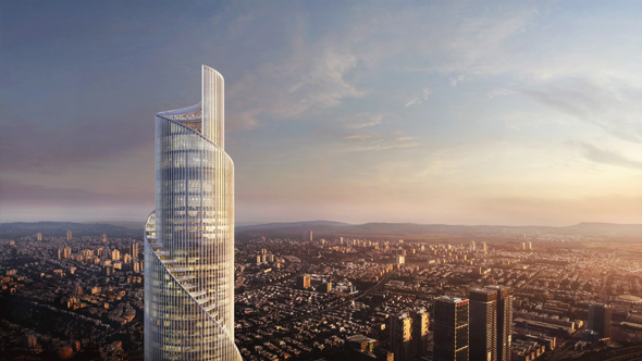 Simulation of the fourth Azrieli tower. Photo: KPF